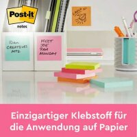 Post-it® Poptimistic Collection Haftnotizen farbsortiert, 6 Blöcke