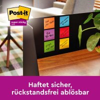 Post-it® Super Sticky Notes Oasis Collection Haftnotizen extrastark farbsortiert, 5 Blöcke