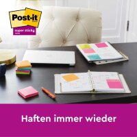 Post-it® Super Sticky Notes Oasis Collection Haftnotizen extrastark farbsortiert, 5 Blöcke