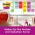 Post-it® Super Sticky Notes Oasis Collection Haftnotizen extrastark farbsortiert, 5 Blöcke