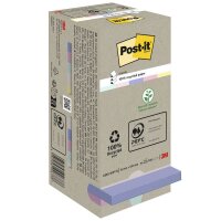 Post-it® Recycling Z-Notes Haftnotizen farbsortiert,...