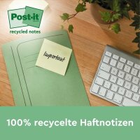 Post-it® Recycling Z-Notes Haftnotizen farbsortiert, 16 Blöcke