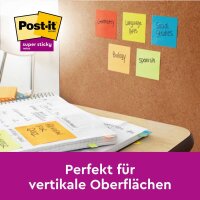 Post-it® Super Sticky Notes Soulful Collection Haftnotizen extrastark farbsortiert, 6 Blöcke