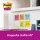 Post-it® Super Sticky Notes Soulful Collection Haftnotizen extrastark farbsortiert, 6 Blöcke