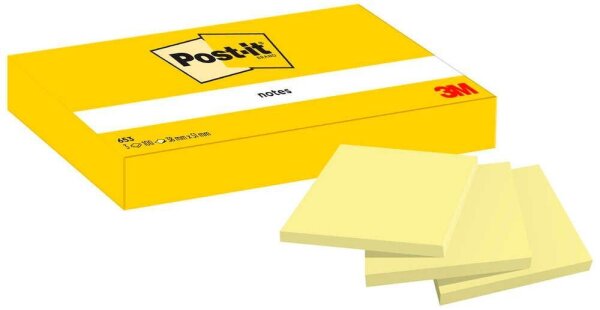 Post-it® Haftnotizen gelb, 3 Blöcke