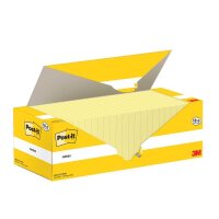 18 + 6 GRATIS: Post-it® Haftnotizen gelb, 18 Blöcke + GRATIS 6 Blöcke
