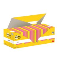 18 + 6 GRATIS: Post-it® Haftnotizen farbsortiert, 18 Blöcke + GRATIS 6 Blöcke