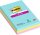 Post-it® Super Sticky Notes Cosmic Collection Jumbo-Haftnotizen extrastark farbsortiert, 3 Blöcke