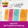 Post-it® Super Sticky Notes Cosmic Collection Jumbo-Haftnotizen extrastark farbsortiert, 3 Blöcke