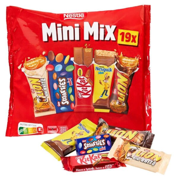 Nestlé Mini MiX Schokoriegel 19 St./321,0 g, 19 St.