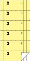 AVERY Zweckform Wertmarken-Block 832 01-300, gelb, 1 St.
