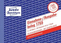 AVERY Zweckform Einnahme-/Ausgabebeleg Formularbuch 1755, 1 St.