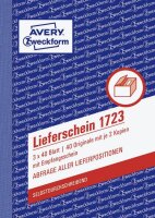 AVERY Zweckform Lieferschein mit Empfangsschein Formularbuch 1723, 1 St.