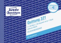 AVERY Zweckform Quittung, inkl. MwSt. Formularbuch 321, 1 St.