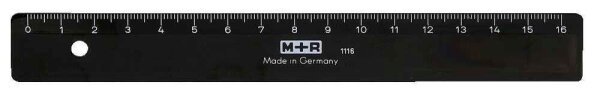 M + R Lineal 17,0 cm, schwarz
