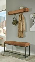 HAKU Möbel Bank 25853 braun Leder 100,0 cm