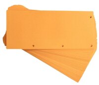 OXFORD Trennstreifen Duo orange, 160 g/qm Karton 24,0 x 10,5 cm, 60 St.