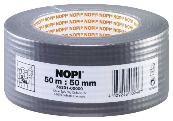NOPI Gewebeband silber 50,0 mm x 50,0 m 1 Rolle