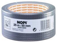 NOPI Gewebeband silber 50,0 mm x 25,0 m 1 Rolle