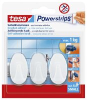 tesa Oval Small Klebehaken für max. 1,0 kg, 1,4 x...