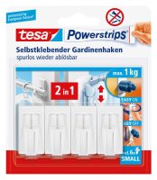tesa Gardine Klebehaken für max. 1,0 kg, 1,4 x 3,4...