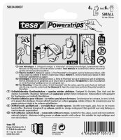 tesa Gardine Klebehaken für max. 1,0 kg, 1,4 x 3,4 cm, 4 St.