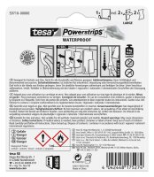 tesa WATERPROOF Doppel Klebehaken für max. 3,0 kg, 2,0 x 5,0 cm, 1 St.