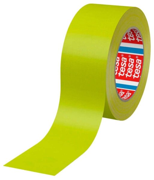 tesa 4671 Neon Gewebeband gelb 50,0 mm x 25,0 m 1 Rolle