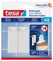 tesa Powerstrips Klebenägel für max. 3,0 kg,...