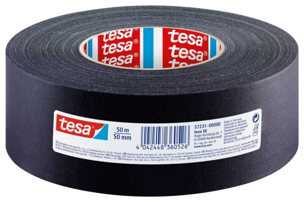 tesa Gewebeband schwarz 50,0 mm x 50,0 m 1 Rolle