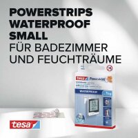 tesa Powerstrips WATERPROOF Klebestreifen für max. 1,0 kg, 1,4 x 3,4 cm, 10 St.