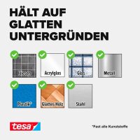 tesa Powerstrips WATERPROOF Klebestreifen für max. 1,0 kg, 1,4 x 3,4 cm, 10 St.