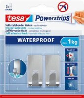 tesa WATERPROOF Small Klebehaken für max. 1,0 kg,...