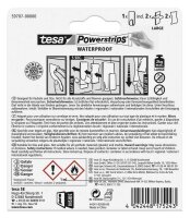 tesa WATERPROOF Small Klebehaken für max. 1,0 kg, 1,4 x 3,4 cm, 2 St.