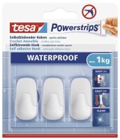 tesa WATERPROOF Small Klebehaken für max. 1,0 kg,...