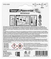 tesa WATERPROOF Small Klebehaken für max. 1,0 kg, 1,4 x 3,4 cm, 3 St.