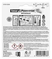 tesa WATERPROOF Small Klebehaken für max. 1,0 kg, 1,4 x 3,4 cm, 2 St.