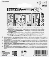 tesa Eckig Large Klebehaken für max. 2,0 kg, 2,0 x 5,0 cm, 2 St.