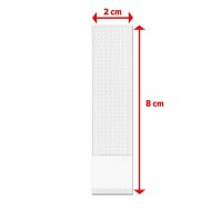 tesa Klettstreifen Powerstrips MEDIUM Click weiß, 16 St.