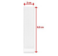 tesa Klettstreifen Powerstrips LARGE Click weiß, 16 St.