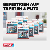 tesa Klettstreifen Powerstrips LARGE Click weiß, 16 St.