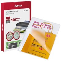 hama Laminierfolien glänzend für A6 80 micron,...