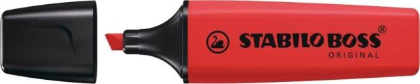 STABILO BOSS  ORIGINAL Textmarker rot, 1 St.