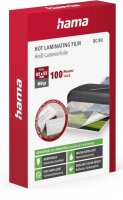 hama Laminierfolien glänzend für Visitenkartenformat 80 micron, 100 St.