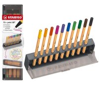STABILO Point 88 Fineliner farbsortiert 0,4 mm, 10 St.