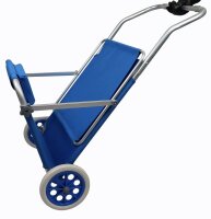 VCM Sonnenliege blau Stahl