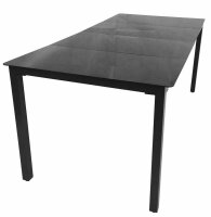 VCM my garden Gartentisch schwarz rechteckig 190,0 x 90,0...