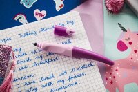 STABILO EASYoriginal 3D DreamWorld Tintenroller pink, rosa 0,5 mm, Schreibfarbe: blau, 1 St.