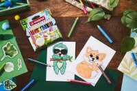 STABILO Trio® dick, kurz Animal Vibes  Buntstifte farbsortiert, 12 St.