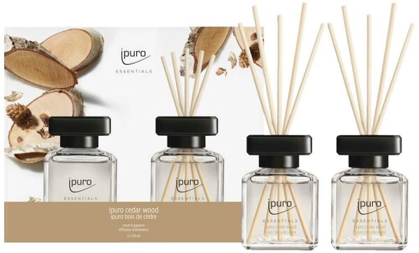 ipuro Raumduft ESSENTIALS cedar wood orientalisch 50,0 ml, 2 St.  ( IFC2705 )